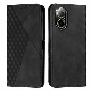 For Realme C67 4G Global Diamond Splicing Skin Feel Magnetic Leather Phone Case(Black)