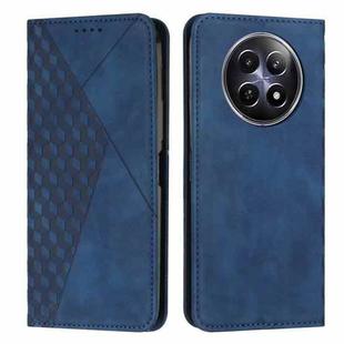 For Realme 12 Diamond Splicing Skin Feel Magnetic Leather Phone Case(Blue)