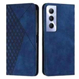 For Realme C65 4G Diamond Splicing Skin Feel Magnetic Leather Phone Case(Blue)