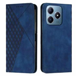 For Realme C63 Diamond Splicing Skin Feel Magnetic Leather Phone Case(Blue)