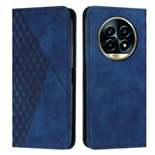 For Realme 13 Pro+ 5G Global Diamond Splicing Skin Feel Magnetic Leather Phone Case(Blue)