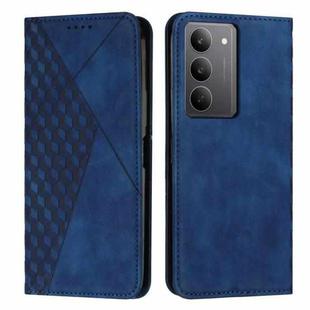 For Realme C75 / V60 Pro Diamond Splicing Skin Feel Magnetic Leather Phone Case(Blue)