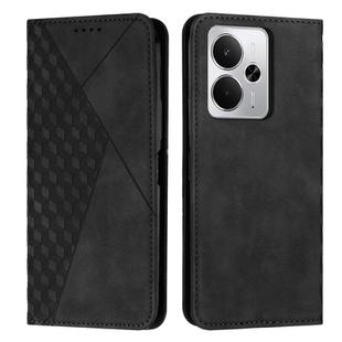For Realme 14 / P3 5G / 14T 5G Diamond Splicing Skin Feel Magnetic Leather Phone Case(Black)