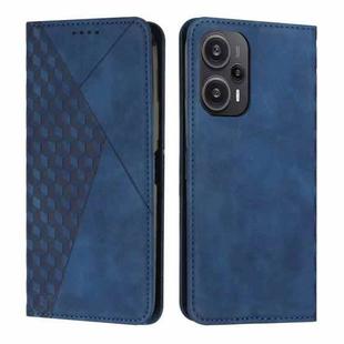 For Xiaomi Redmi Note 12 Turbo/Poco F5 Diamond Splicing Skin Feel Magnetic Leather Phone Case(Blue)