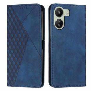 For Xiaomi Redmi 13C Diamond Splicing Skin Feel Magnetic Leather Phone Case(Blue)