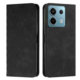 For Xiaomi Redmi Note 13 pro Diamond Splicing Skin Feel Magnetic Leather Phone Case(Black)