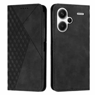 For Xiaomi Redmi Note 13 pro+ Diamond Splicing Skin Feel Magnetic Leather Phone Case(Black)