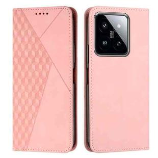 For Xiaomi 14 pro Diamond Splicing Skin Feel Magnetic Leather Phone Case(Rose Gold)
