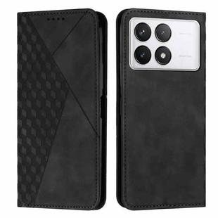 For Xiaomi Redmi K70 / K70 Pro Diamond Splicing Skin Feel Magnetic Leather Phone Case(Black)