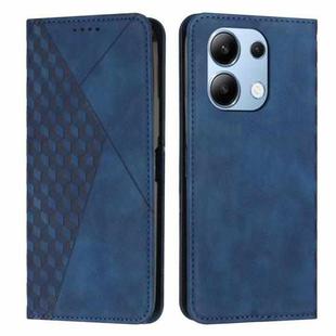 For Xiaomi Redmi Note 13 4G Global Diamond Splicing Skin Feel Magnetic Leather Phone Case(Blue)