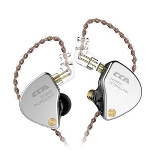 CCA CCA-CA4 3.5mm Gold Plated Plug Hybrid Technology Wire-controlled In-ear Earphone, Type:without Mic(Black)