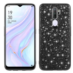 For OPPO A11 Glitter Powder Shockproof TPU Protective Case(Black)
