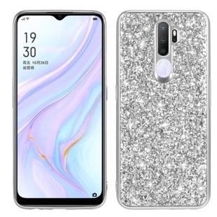 For OPPO A11 Glitter Powder Shockproof TPU Protective Case(Silver)