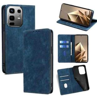 For Infinix Note 50 4G RFID Anti-theft Brush Magnetic Leather Phone Case(Blue)