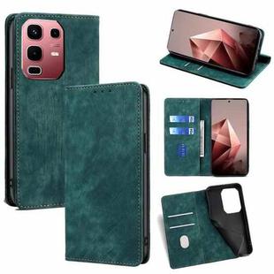 For Infinix Note 50s 5G RFID Anti-theft Brush Magnetic Leather Phone Case(Green)