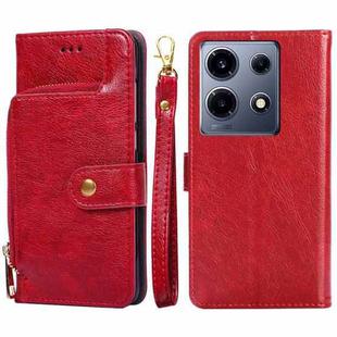 For Infinix Note 30 VIP 5G Zipper Bag Leather Phone Case(Red)