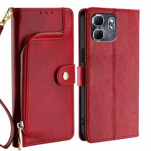 For Infinix Hot 50i 4G Zipper Bag Leather Phone Case(Red)