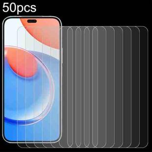 For Honor Play8T Pro 50pcs 0.26mm 9H 2.5D Tempered Glass Film