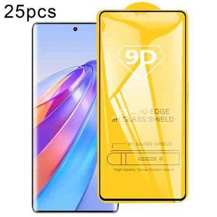 For Honor X50 25pcs 9D Full Glue Screen Tempered Glass Film