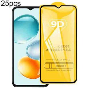 For Honor Play 9C 25pcs 9D Full Glue Screen Tempered Glass Film