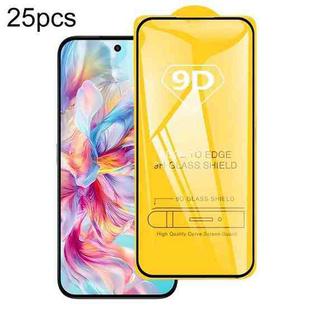 For Honor X6c 4G 25pcs 9D Full Glue Screen Tempered Glass Film