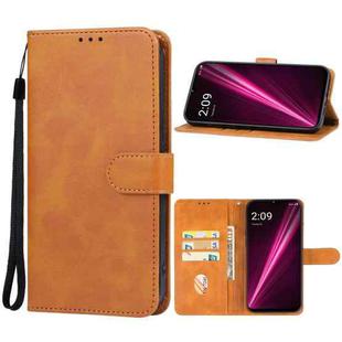 For T-Mobile REVVL 6x Leather Phone Case(Brown)