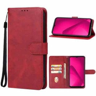 For T-Mobile Revvl 7 5G Leather Phone Case(Red)