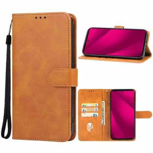 For T-Mobile Revvl 7 Pro 5G Leather Phone Case(Brown)