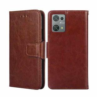 For Blackview Oscal C30 Crystal Texture Leather Phone Case(Brown)
