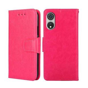 For CUBOT P60 Crystal Texture Leather Phone Case(Rose Red)