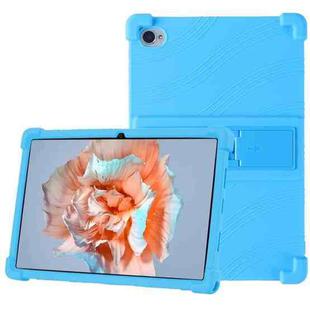 For Blackview Tab 15 10.5 2022 Shockproof Silicone Tablet Case with Holder(Sky Blue)