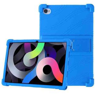 For Blackview Tab 15 Pro 10.5 2023 Shockproof Silicone Tablet Case with Holder(Dark Blue)