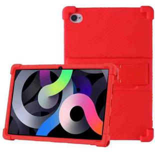 For Blackview Tab 15 Pro 10.5 2023 Shockproof Silicone Tablet Case with Holder(Red)