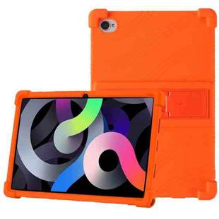 For Blackview Tab 15 Pro 10.5 2023 Shockproof Silicone Tablet Case with Holder(Orange)