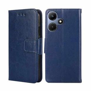 For Infinix Hot 30i 4G Crystal Texture Leather Phone Case(Royal Blue)