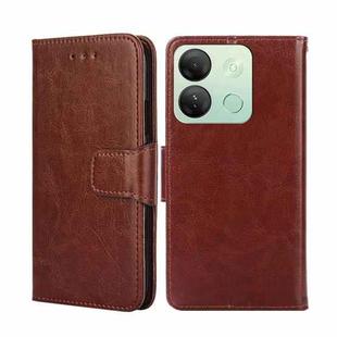 For Infinix Smart 7  HD Crystal Texture Leather Phone Case(Brown)