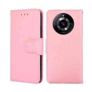 For Realme 11  5G Crystal Texture Leather Phone Case(Pink)