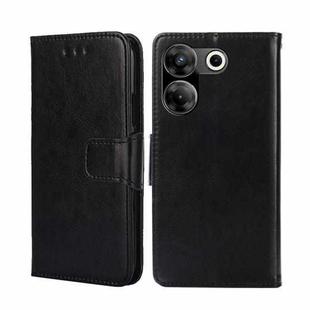 For Tecno Camon 20 Pro 5G Crystal Texture Leather Phone Case(Black)