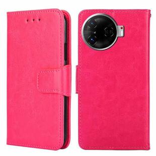 For Tecno Camon 30 Pro 5G Crystal Texture Leather Phone Case(Rose Red)