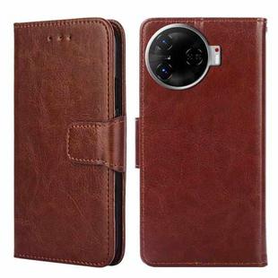 For Tecno Camon 30 Pro 5G Crystal Texture Leather Phone Case(Brown)