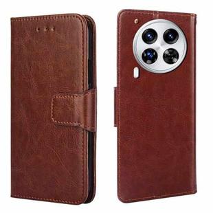 For Tecno Camon 30 Premier 5G Crystal Texture Leather Phone Case(Brown)