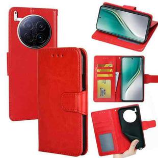 For Tecno Camon 40 Premier 5G Crystal Texture Leather Phone Case(Red)