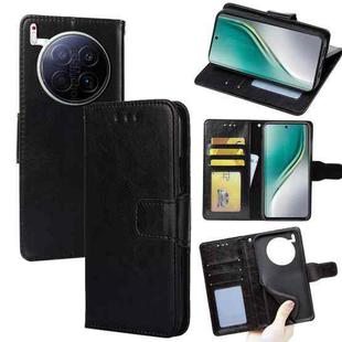 For Tecno Camon 40 Premier 5G Crystal Texture Leather Phone Case(Black)