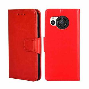 For Sharp Aquos R8 SH-52D Crystal Texture Leather Phone Case(Red)