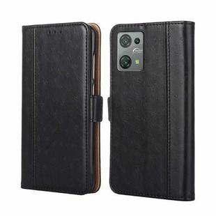 For Blackview Oscal C30 Ostrich Texture Horizontal Flip Leather Phone Case(Black)