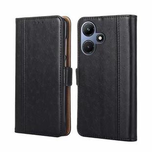 For Infinix Hot 30i 4G Ostrich Texture Horizontal Flip Leather Phone Case(Black)