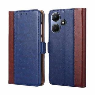 For Infinix Hot 30i 4G Ostrich Texture Horizontal Flip Leather Phone Case(Blue)