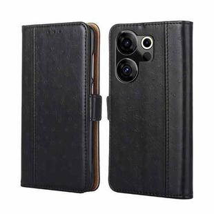 For Tecno Camon 20 Premier 5G Ostrich Texture Horizontal Flip Leather Phone Case(Black)