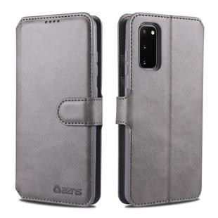 For Samsung Galaxy S20 AZNS Calf Texture Horizontal Flip Leather Case, with Holder & Card Slots & Wallet & Photo Frame(Grey)