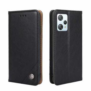 For Blackview A53 / A53 Pro Non-Magnetic Retro Texture Leather Phone Case(Black)